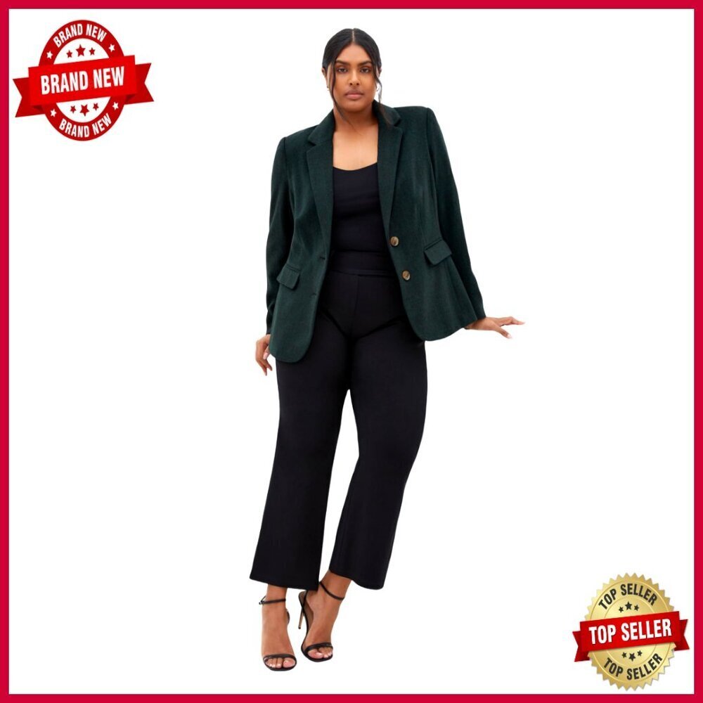 Plus Size Corduroy Blazer Jacket Tailored Fit Long Sleeve Business Casual